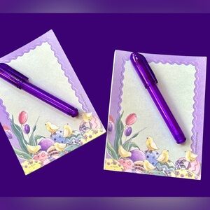 Easter notepads and pens sets, made in the USA